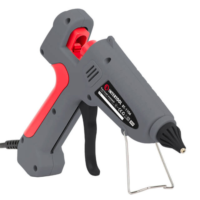 Пістолет клейовий 100(300) Вт, 215-230°C, під стрижні 10,8-11,5 мм, 13-30 г/хв
