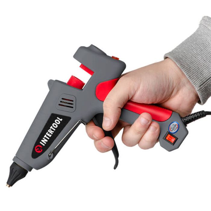 Пістолет клейовий 100(300) Вт, 215-230°C, під стрижні 10,8-11,5 мм, 13-30 г/хв