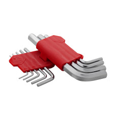 Набір ключів Г-подібних шестигранних, 9 шт., 1,5-10 мм, Cr-V