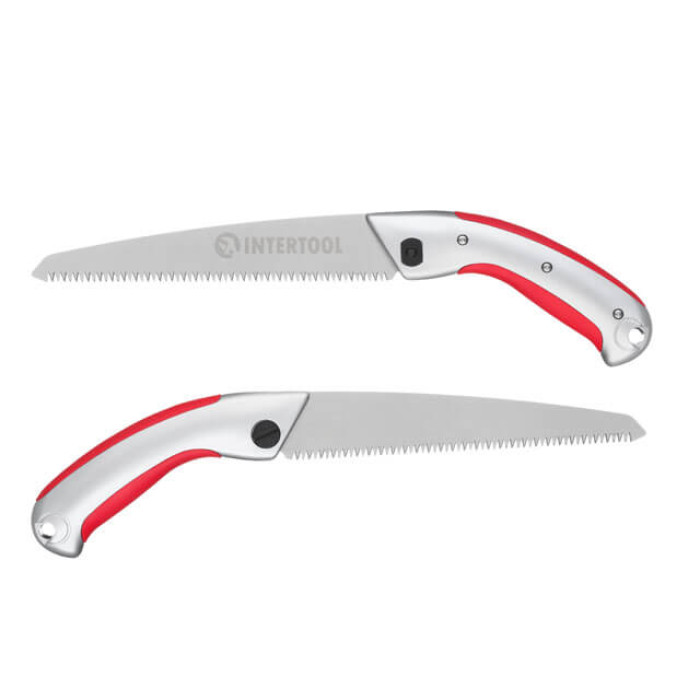 Ножівка садова пряма, 210 мм, з металевою ручкою, пластиковий чохол