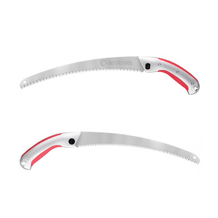 Ножівка садова вигнута, 330 мм, з металевою ручкою, пластиковий чохол