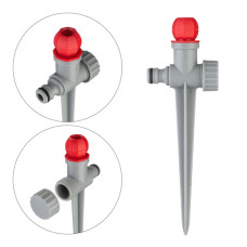 Дощувач статичний круговий на кілку "Куля", зона поливу до 4 м, матеріали: PP, ABS