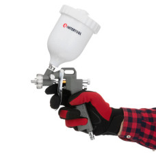 Фарбопульт пневматичний HP, форсунка: 1,5 мм, верхній пластиковий бачок: 600 мл, 5 бар