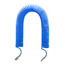 Шланг спіральний поліуретановий, 5,5×8 мм, 20 м, зі швидкороз'ємними з'єднаннями