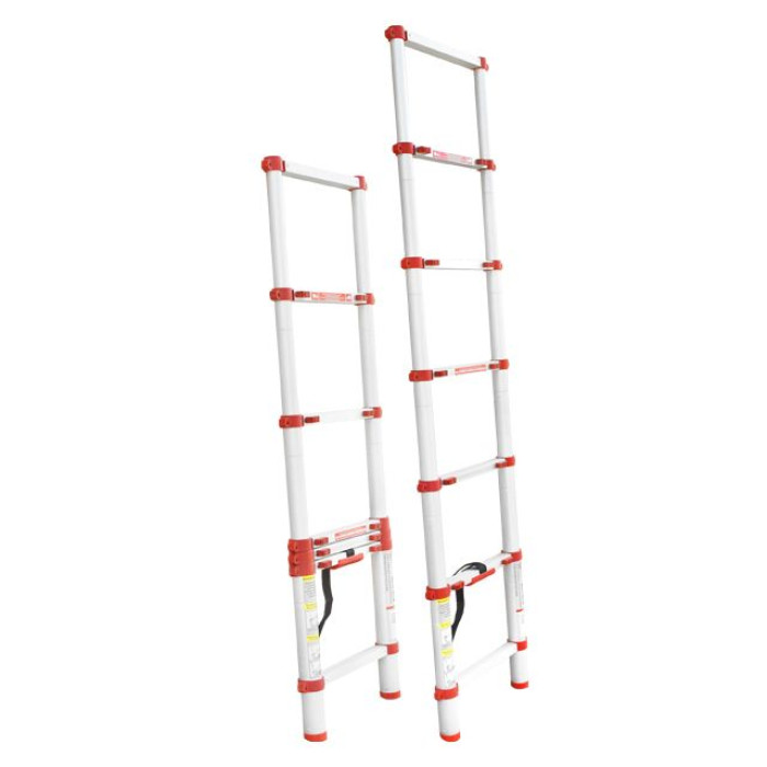 Драбина алюмінієва, телескопічна, 6 сход., 1,98 м, 150 кг