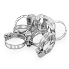 Хомут сталевий оцинкований, 8 мм, Ø - 14-27 мм