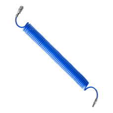 Шланг спіральний поліуретановий, 5,5×8 мм, 10 м, зі швидкороз'ємними з'єднаннями