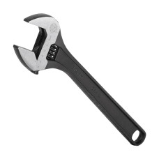 Ключ розвідний, 380 мм, Cr-V, чорний, фосфатований