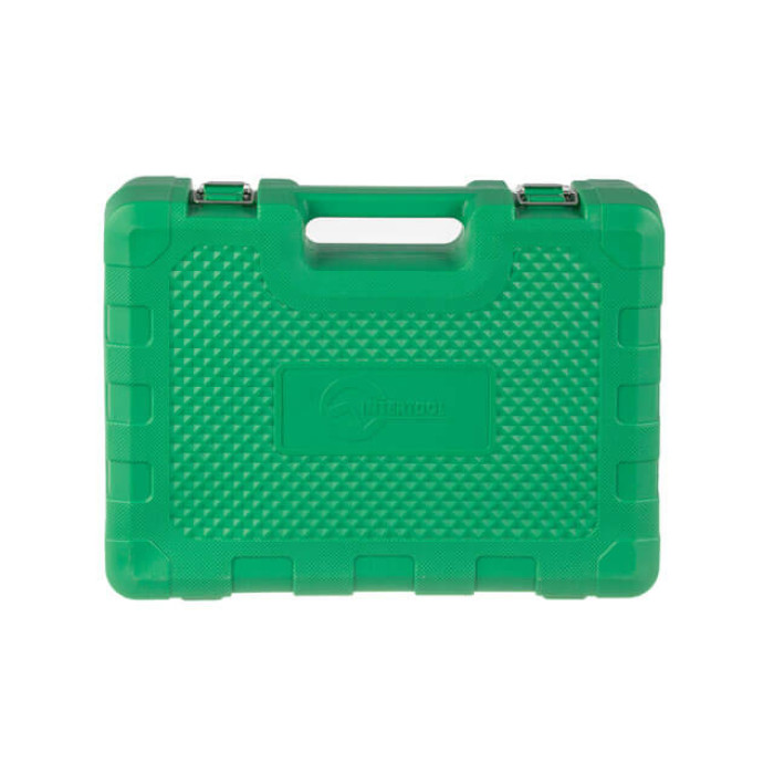 Набір інструментів, 1/2" + 1/4", 82 од., головки: 4-32 мм, біти 33 од., ключі: 8-19 мм, кейс