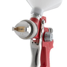 Фарбопульт пневматичний HVLP, форсунка: 1,4 мм, верхній пластиковий бачок: 600 мл, 3 бар