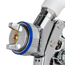 Фарбопульт пневматичний HVLP II, професійний, форсунка: 1,3 мм, верхній пластиковий бачок: 600 мл, 2 бар