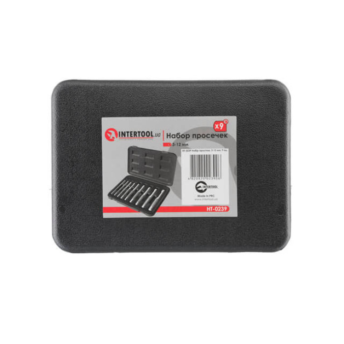 Набір просічок, 9 од., 3-12 мм