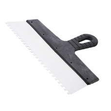 Шпатель із нержавіючої сталі, 300 мм, зуб: 6×6 мм