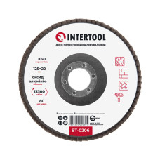 Диск шліфувальний пелюстковий, 125×22 мм, зерно K60, 13300 об/хв