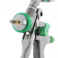 Фарбопульт пневматичний LVLP GREEN, професійний, форсунка: 1,3 мм, верхній металевий бачок: 600 мл, 1,5 бар