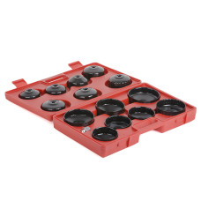 Набір знімачів масляного фільтра (ковпачки), 14 од., Ø 75-100 мм