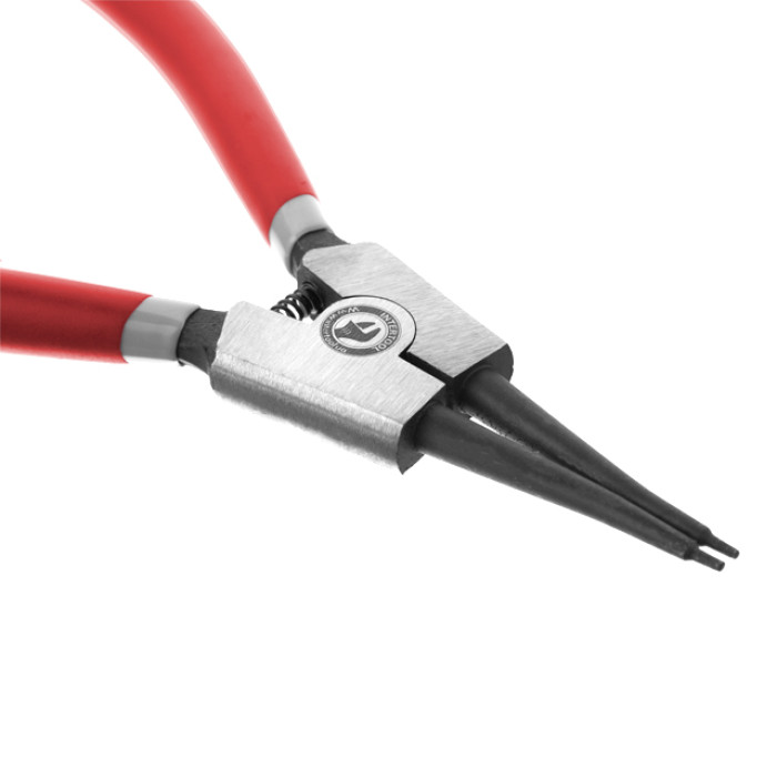 Щипці для зняття та встановлення стопорних кілець, 180 мм, прямі, на розтиск