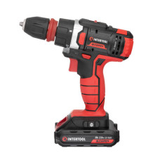 Дриль-шурупокрут акумуляторний, Li-Ion, 18 В, 25 Nm, 0-400/0-1500 об/хв, 2×2,0 Аг, знімний патрон