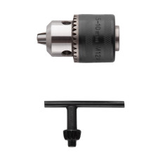 Патрон для дриля з ключем, M12×1,25, 1,5-10 мм