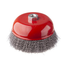 Щітка чашкова, 150 мм, M14, кручений дріт, для КШМ, 4500 об/хв