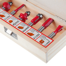 Набір фрез кінцевих по деревині, 6 шт.