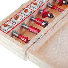 Набір фрез кінцевих по деревині, 6 шт.