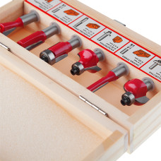 Набір фрез кінцевих по деревині, 6 шт.