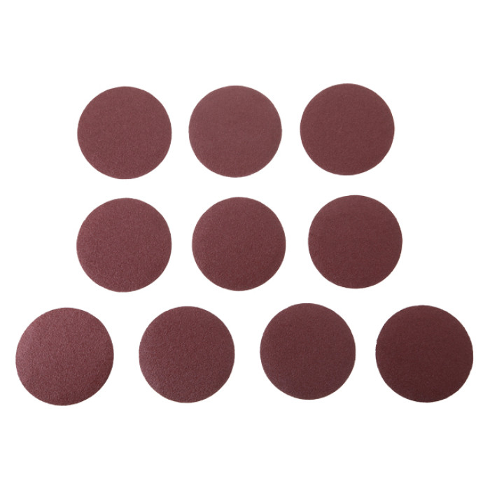 Круг наждаковий на липучці 125 мм, папір клас E, щільність 220 г/м², К60, 10 од.