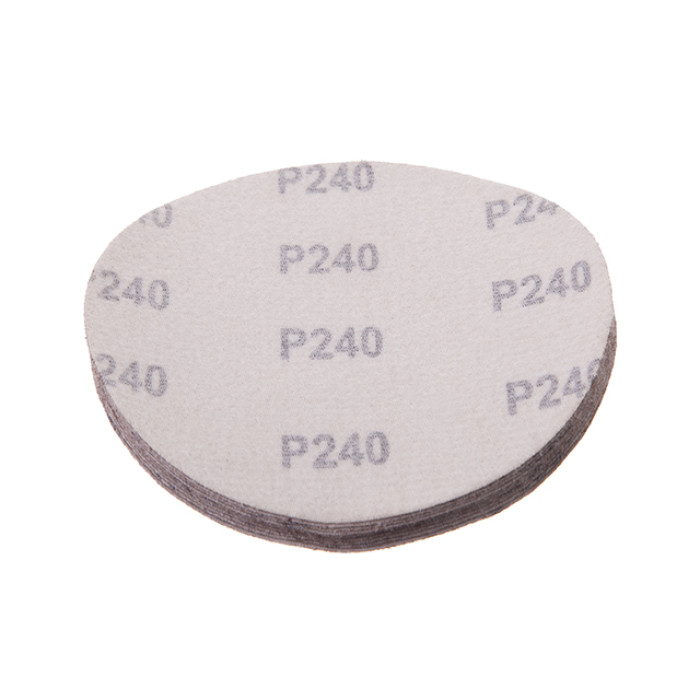 Круг наждаковий на липучці 125 мм, папір клас E, щільність 220 г/м², К240, 10 од.