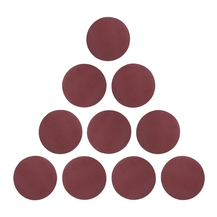 Круг наждаковий на липучці 125 мм, папір клас E, щільність 220 г/м², К240, 10 од.