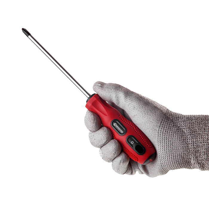 Набір викруток, 6 од. (SL3, SL5, SL6, PH0, PH1, PH2), 75-125 мм, Cr-V, Ergo-design