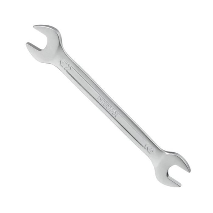 Ключ ріжковий, 16-17 мм, Cr-V, покриття: сатин-хром, DIN3110, STORM