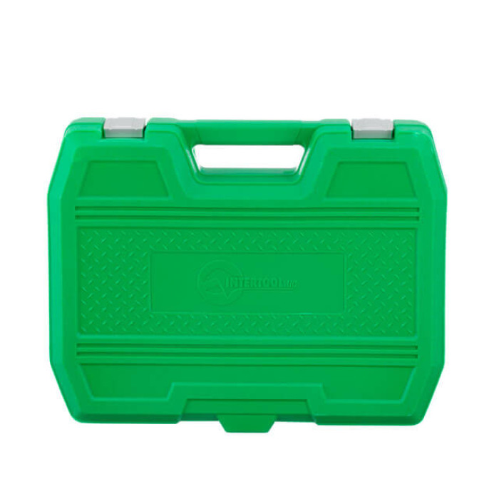 Набір інструментів, 1/2" + 1/4", 72 од., головки: 4-27 мм, біти 33 од., кейс