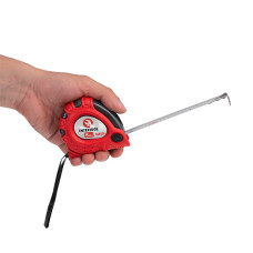 Рулетка з металевим полотном, з фіксатором, 5 м, 19 мм, "Супер Магніт"