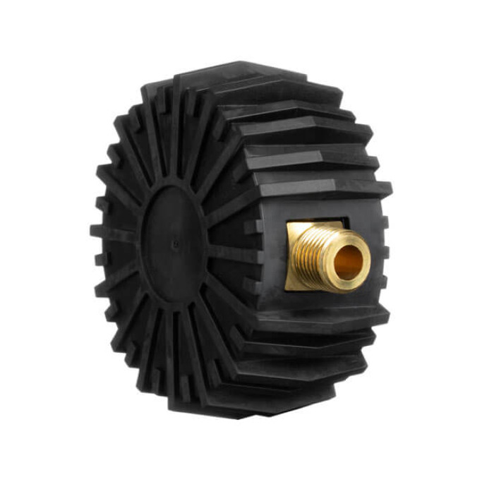 Манометр до пістолету для підкачування коліс 1/4", 63 мм, з гумовим покриттям