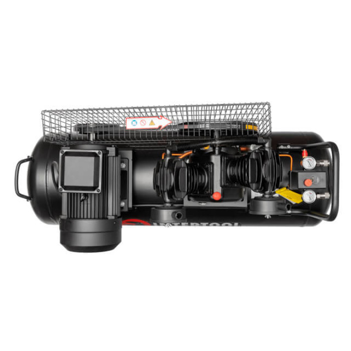 Компресор, 100 л, 3,0 кВт, 380 В, 10 атм, 500 л/хв, 2 циліндри, 80 дБ