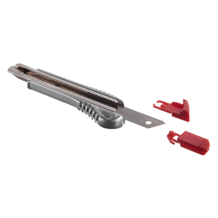 Ніж сегментний, 18 мм, металева напрямна, протиковзний корпус