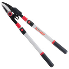 Сучкоріз садовий для обрізки гілок, 700-1030 мм, храповий механізм, телескопічні ручки