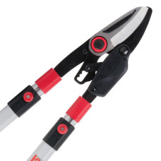 Сучкоріз садовий для обрізки гілок, 700-1030 мм, храповий механізм, телескопічні ручки