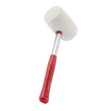 Киянка гумова, 780 г, 65 мм, бiла гума, металева ручка