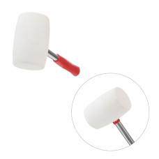 Киянка гумова, 780 г, 65 мм, бiла гума, металева ручка