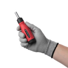 Викрутка реверсивна з комплектом насадок, 12 од., Cr-V