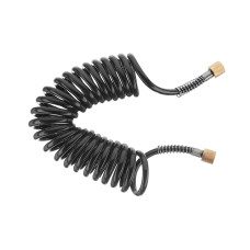 Шланг спіральний поліуретановий для аерографа, 6×4 мм, 3 м, 1/8"-1/8", перехідник на внутрішню 1/4"