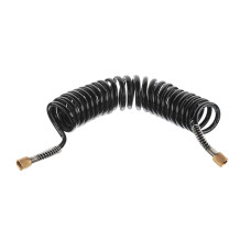 Шланг спіральний поліуретановий для аерографа, 6×4 мм, 3 м, 1/8"-1/8", перехідник на внутрішню 1/4"