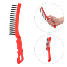 Щітка ручна, 4-рядна, пластиковий корпус, cталевий дріт