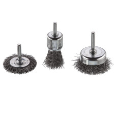 Набір щіток дротяних для дриля, 3 од. (50, 50, 30 мм)