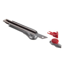 Ніж сегментний, 18 мм, металева напрямна, алюмінієвий корпус, гвинтова фіксація