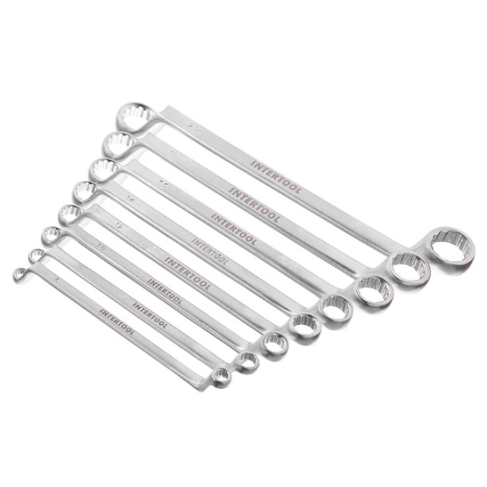 Набір ключів накидних, 8 шт., 6-22 мм., Cr-V