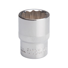 Головка дванадцятигранна 1/2", 20×38 мм, Cr-V STORM