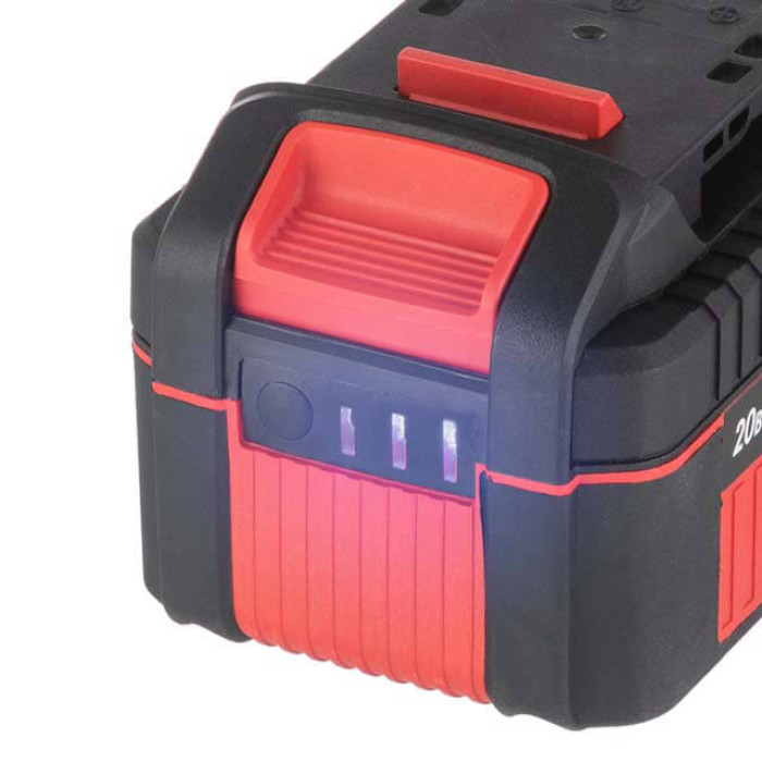 Акумулятор, 20 В, Li-Ion, 4,0 Аг, індикатор рівня заряду